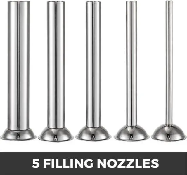 Alt view image 5 of 13 - Horizontal Sausage Stuffer Manual Sausage Stuffing Machine 5l Stainless Steel