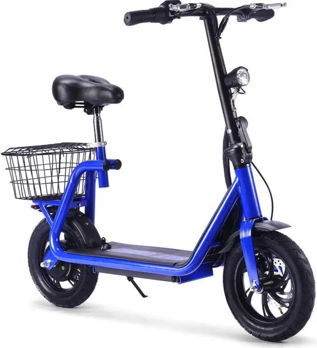 Main image of MotoTec Metro 36v 350w Lithium Electric Scooter Blue
