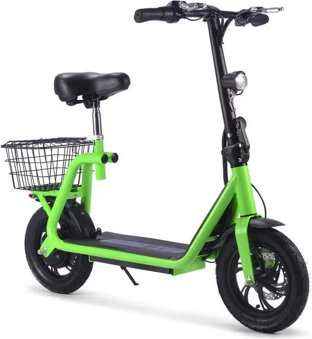 Main image of MotoTec Metro 36v 350w Lithium Electric Scooter Green