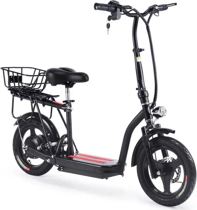Main image of MotoTec Cruiser 48v 350w Lithium Electric Scooter Black