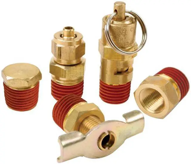 Main image of Air Locker 5 Pc.Tank Fittings Kit (with 1/4" NPT M to 1/8" BSP F Adapter) (For 200PSI Rated Systems)