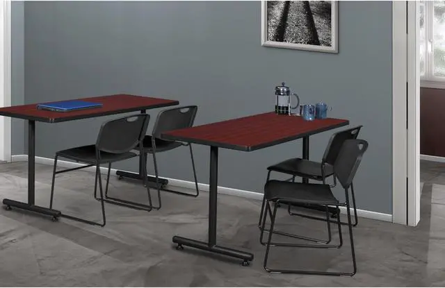 Alt view image 2 of 8 - Zeng Stack Chair (4 pack)- Black
