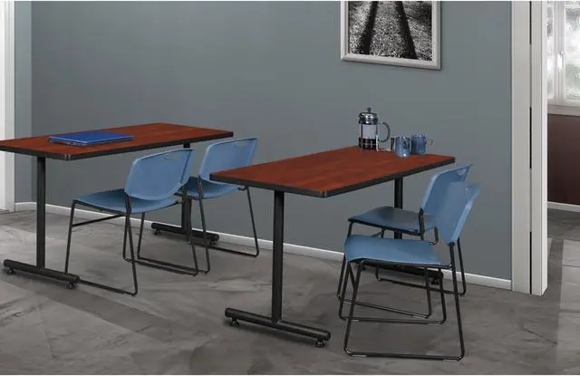 Alt view image 2 of 8 - Zeng Stack Chair (4 pack)- Blue