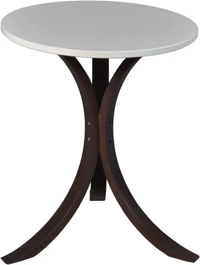 Main image of Niche Mia Bentwood Side Table- Mocha Walnut and Beige