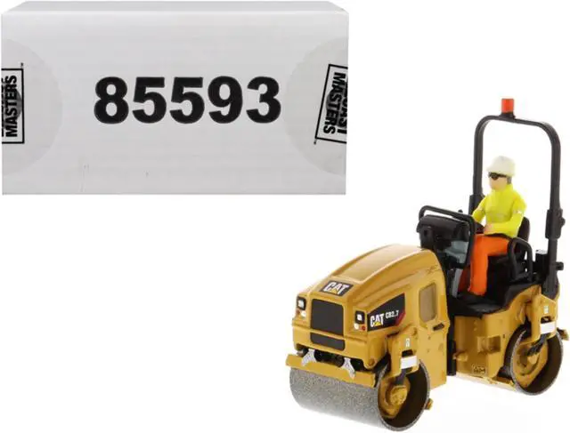 Alt view image 3 of 4 - CAT Caterpillar CB-2.7 Utility Compactor with Operator "High Line Series" 1/50 Diecast Model by Diecast Masters