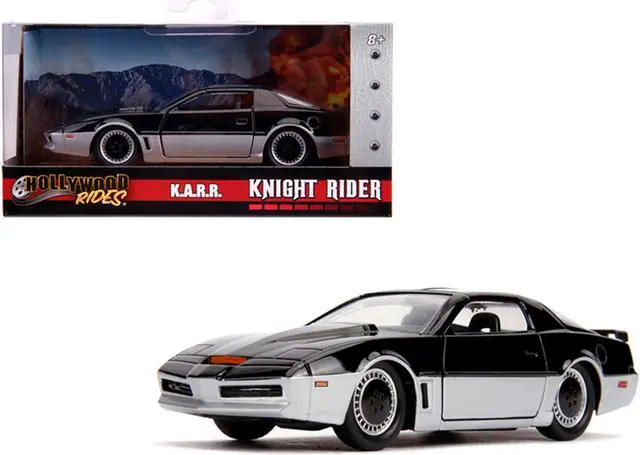 Alt view image 2 of 4 - K.A.R.R. Black and Silver "Knight Rider" (1982) TV Series "Hollywood Rides" Series 1/32 Diecast Model Car by Jada