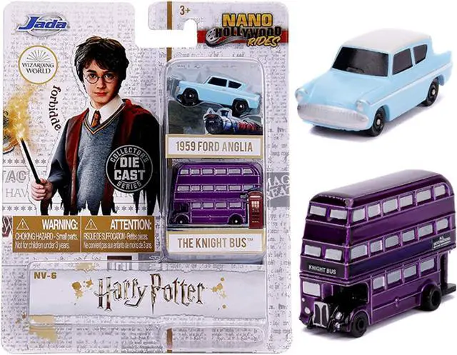 Alt view image 4 of 7 - "Harry Potter" 2 piece Set "Nano Hollywood Rides" Diecast Models by Jada