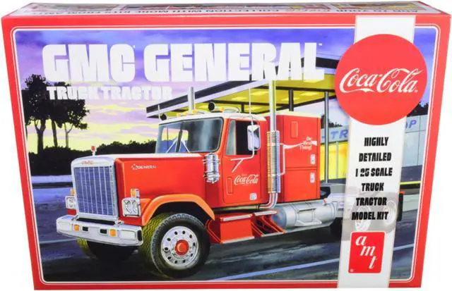 Alt view image 5 of 8 - Skill 3 Model Kit GMC General Truck Tractor "Coca-Cola" 1/25 Scale Model by AMT