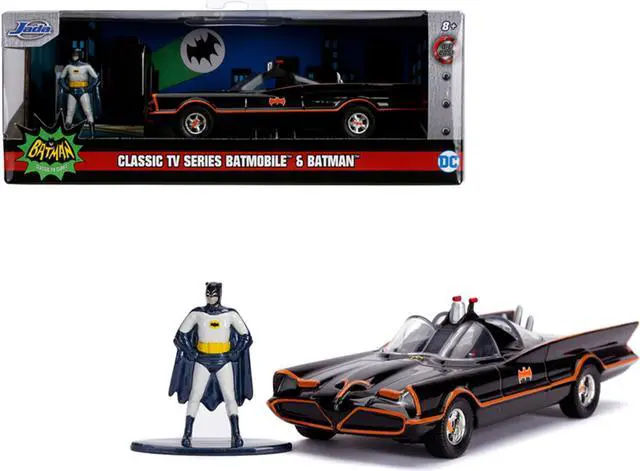 Alt view image 8 of 12 - Classic TV Series Batmobile & Figure Jada Diecast 1/32