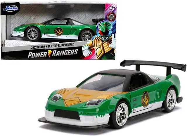 Alt view image 4 of 6 - 2002 Honda NSX Type-R Japan Spec Green Ranger "Power Rangers" 1/32 Diecast Model Car by Jada