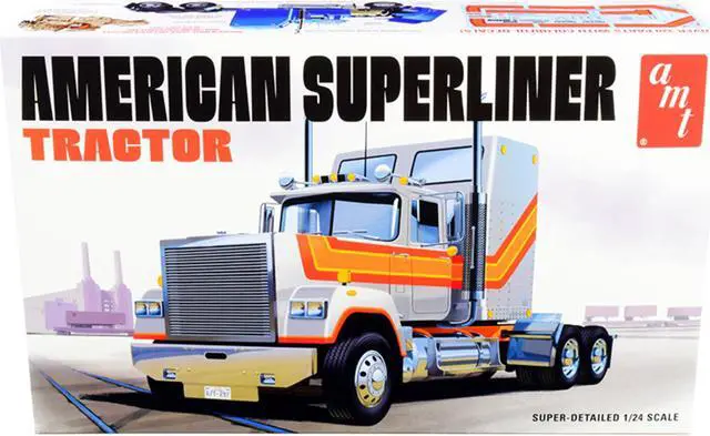 Alt view image 2 of 5 - Skill 3 Model Kit American Superliner Semi Tractor 1/24 Scale Model by AMT