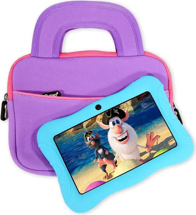 Main image of Contixo 7" Tablet Sleeve Bag Good for Contixo V8/V9 Kids Tablet, Dragon Touch Y88X Pro/Y88X/M7 Kids Tablet, iPad Mini 4 3 2 1, Galaxy Tab A 8.0, Amazon Fire 7 and 8with Accessory Pocket (Purlpe)