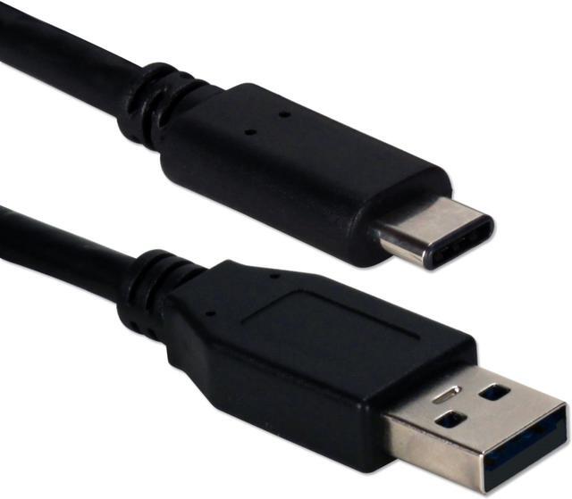 Alt view image 3 of 5 - QVS CC2231B-4M 4M USB-C to USB-A Supre Speed 10GBPS 60WATT Sync & Power Cable