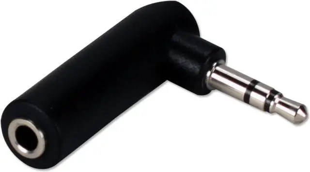 Alt view image 3 of 4 - Qvs 3.5Mm Mini-Stereo Male To Female Right Angle Audio Adaptor