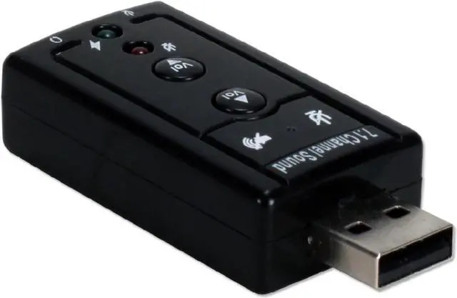 Alt view image 2 of 5 - QVS USB-AUDIO3 USB to 2.1 Stereo Audio Adaptor
