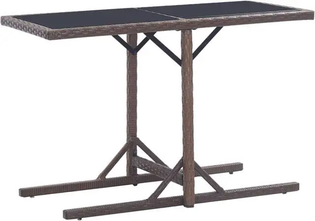 Alt view image 6 of 13 - vidaXL 3 Piece Garden Dining Set Brown