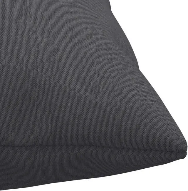Alt view image 5 of 15 - vidaXL Throw Pillows 4 pcs Anthracite 23.6"x23.6" Fabric