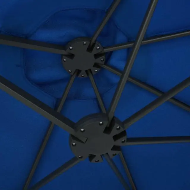 Alt view image 10 of 13 - vidaXL Garden Parasol with Steel Pole 240 cm Anthracite