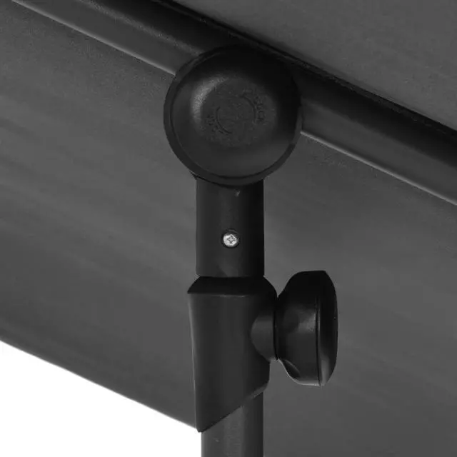 Alt view image 11 of 18 - vidaXL Outdoor Parasol with Aluminum Pole 6.6'x4.9' Anthracite