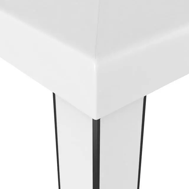 Alt view image 3 of 11 - vidaXL Gazebo with Double Roof 118.1"x118.1" White