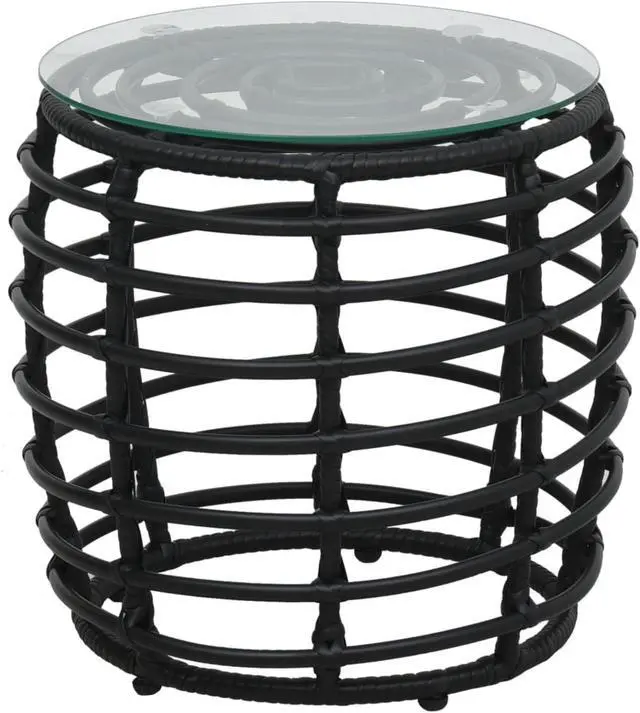 Alt view image 6 of 15 - vidaXL Bistro Set Black, Transparent