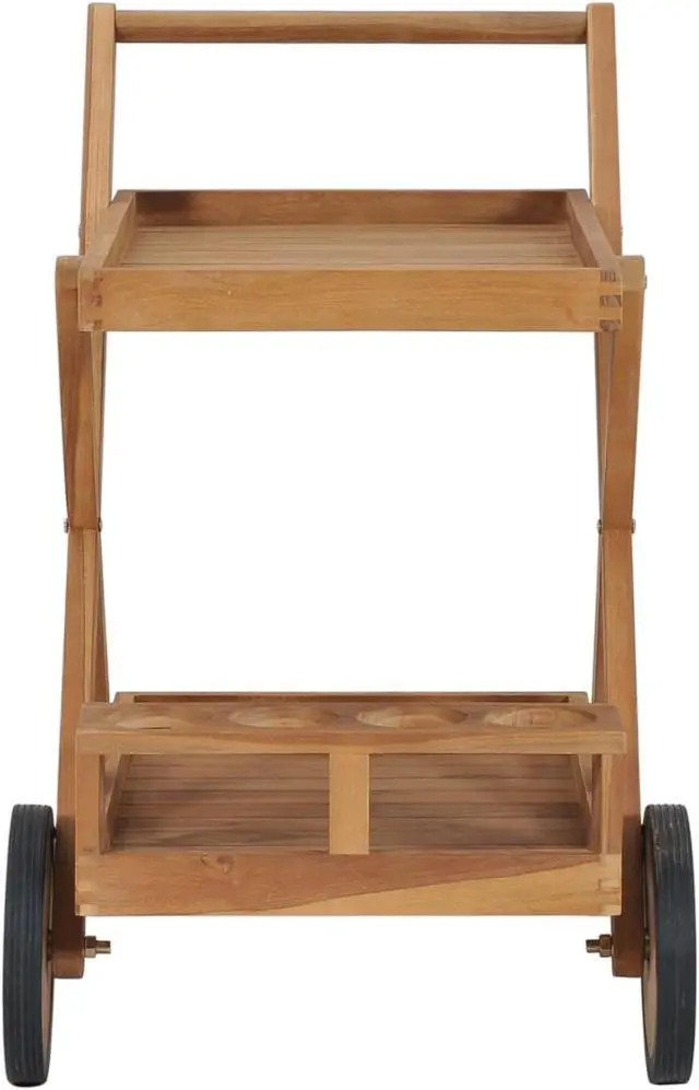 Alt view image 2 of 13 - vidaXL Tea Trolley Solid Teak Wood