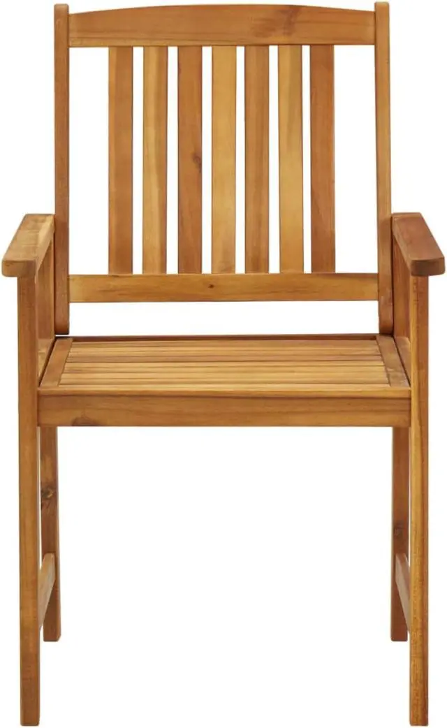 Alt view image 4 of 13 - vidaXL Director's Chairs with Cushions 2 pcs Solid Acacia Wood