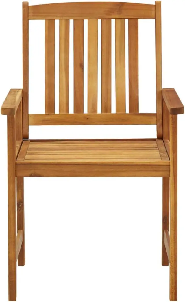 Alt view image 5 of 12 - vidaXL Director's Chairs with Cushions 2 pcs Solid Acacia Wood