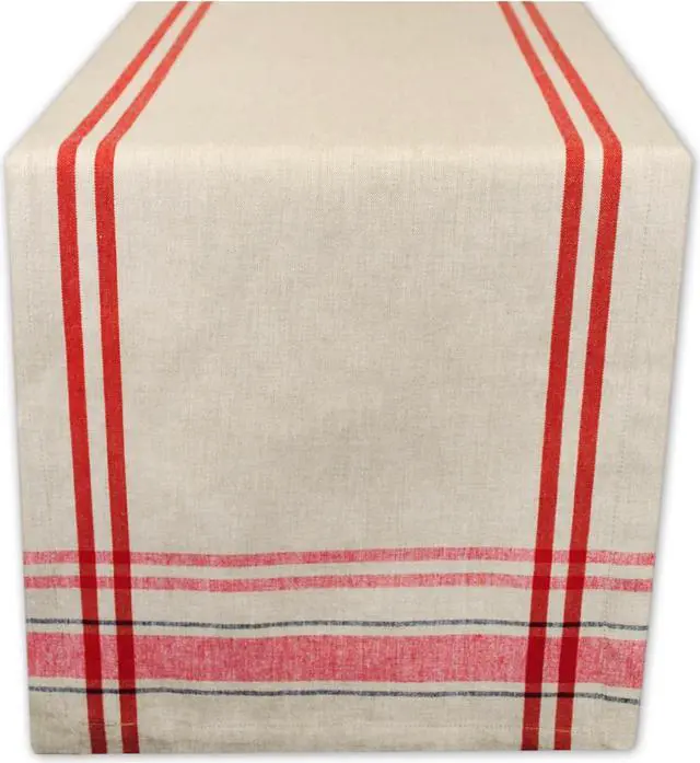 Main image of DII Red French Stripe Table Runner