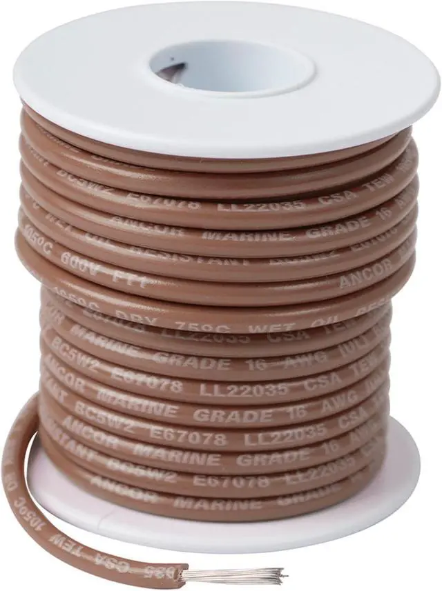 Alt view image 3 of 11 - Ancor Tan 16 AWG Tinned Copper Wire - 100'