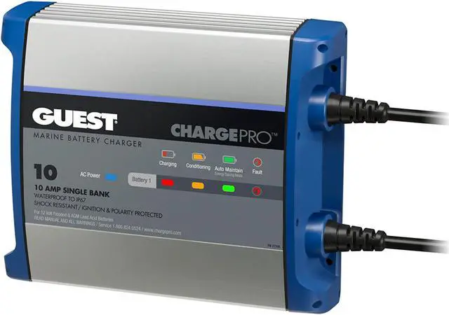 Alt view image 4 of 8 - GUEST 2710A 10A 1 BANK 120V INPUT BATTERY CHARGER