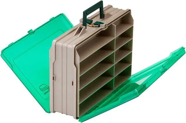 Alt view image 5 of 6 - Plano Double-Sided 19-Compartment Satchel - Sandstone &Amp; Green