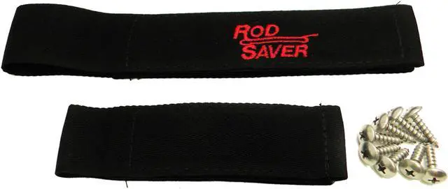 Alt view image 4 of 6 - Rod Saver 10/6RS Original Marine Rod Saver Set with 10-Inch and 6-Inch Straps, 2-Pieces, Black Finish