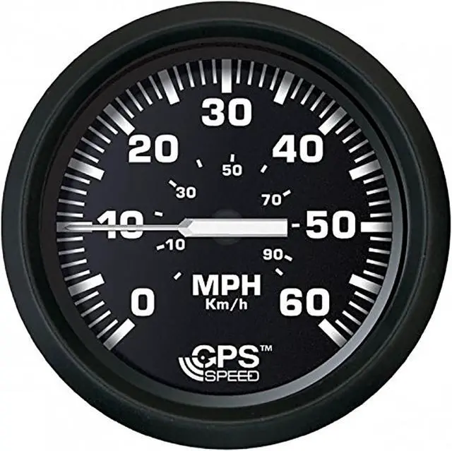 Alt view image 6 of 10 - Faria Beede Instruments Euro Black 4 Inch Speedometer 60Mph Euro Black 4 Inch Speedometer 60 MPH -GPS