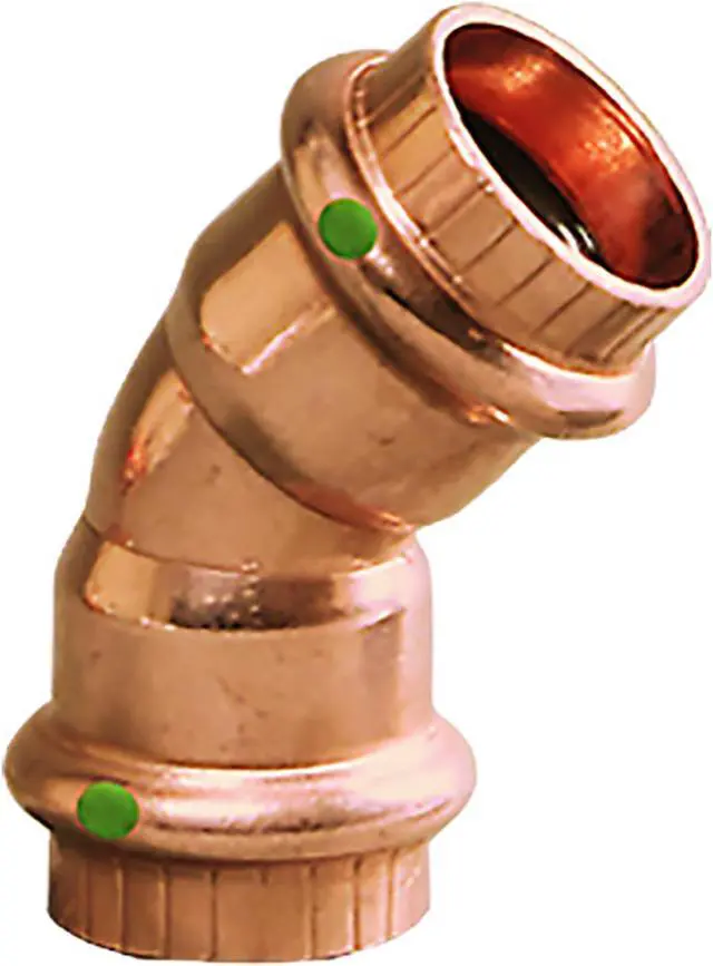 Alt view image 4 of 8 - VIEGA 77033 Viega ProPress 45 elbow, 1-1/4" x 1-1/4"