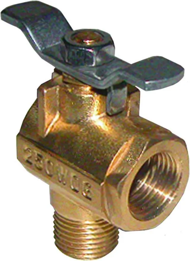 Alt view image 4 of 6 - GROCO 1/2" NPT 90° Bronze Fuel Valve