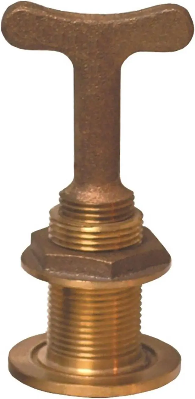 Alt view image 5 of 7 - GROCO GARBOARD DRAIN WITH INSIDE T-HANDLE PLUG