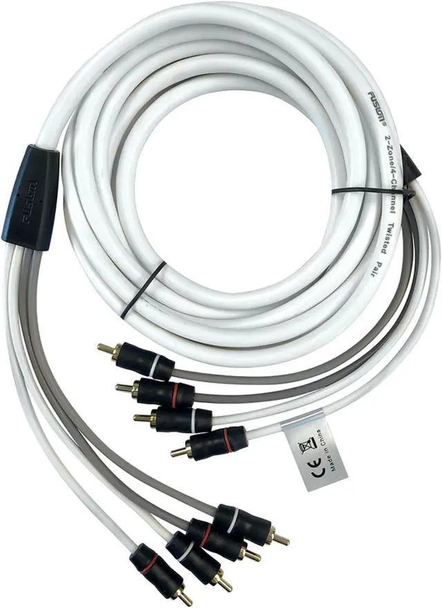 Alt view image 5 of 8 - FUSION EL-FRCA12 12' Standard 4-Way RCA Cable