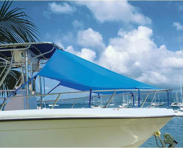 Alt view image 3 of 6 - Taylor Made T-Top Bow Shade 7'L X 102"W - Pacific Blue