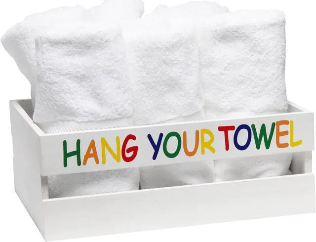 Alt view image 18 of 20 - Elegant Designs Three Piece Decorative Wood Bathroom Set, Large, Kids  (1 Towel Holder, 1 Frame, 1 Toilet Paper Holder)