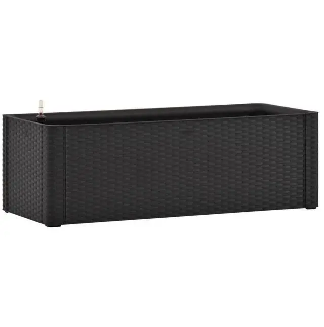 Alt view image 9 of 13 - vidaXL Garden Raised Bed with Self Watering System Anthracite Outdoor Planter