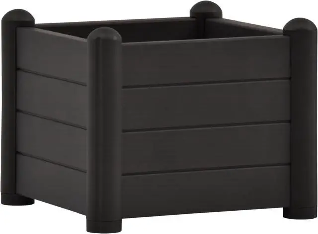 Alt view image 7 of 12 - vidaXL Planter Flower Box Raised Flower Bed Outdoor Planter for Patio Anthracite