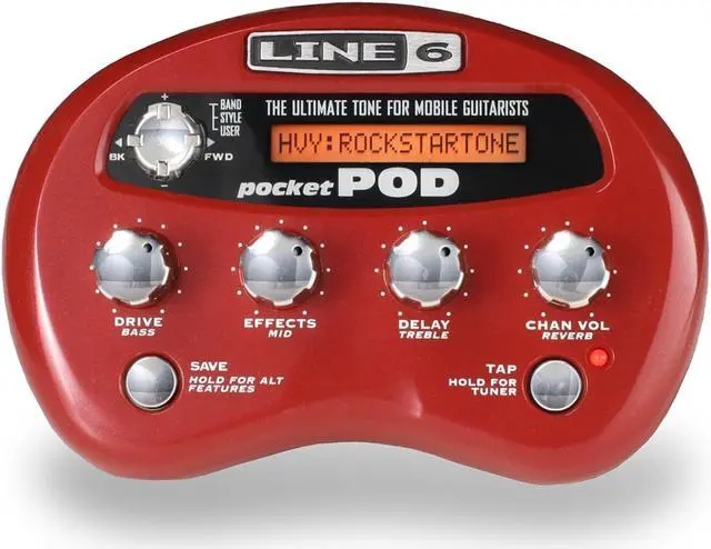 Alt view image 16 of 20 - Line 6 Pocket POD - Mini Guitar Amp Modeler Guitar Multi-Effect