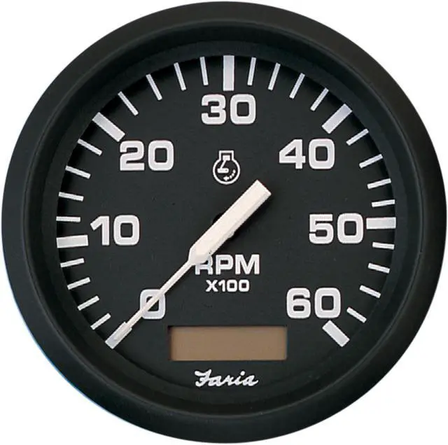 Alt view image 3 of 5 - Faria Beede Instruments 32832 Tachometer w/ Hourmeter 6000 Rpm