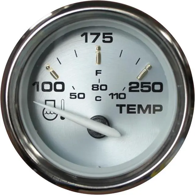 Alt view image 3 of 6 - FARIA BEEDE INSTRUMENTS 19003 Faria Kronos 2" Water Temperature Gauge (100-250F)