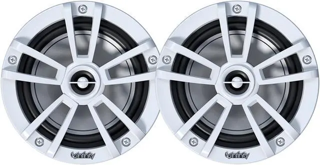 Alt view image 15 of 20 - Infinity INF622MLW 6.5" Round 225 Watt RGB LED Illuminated Marine Speakers - White (Pair)