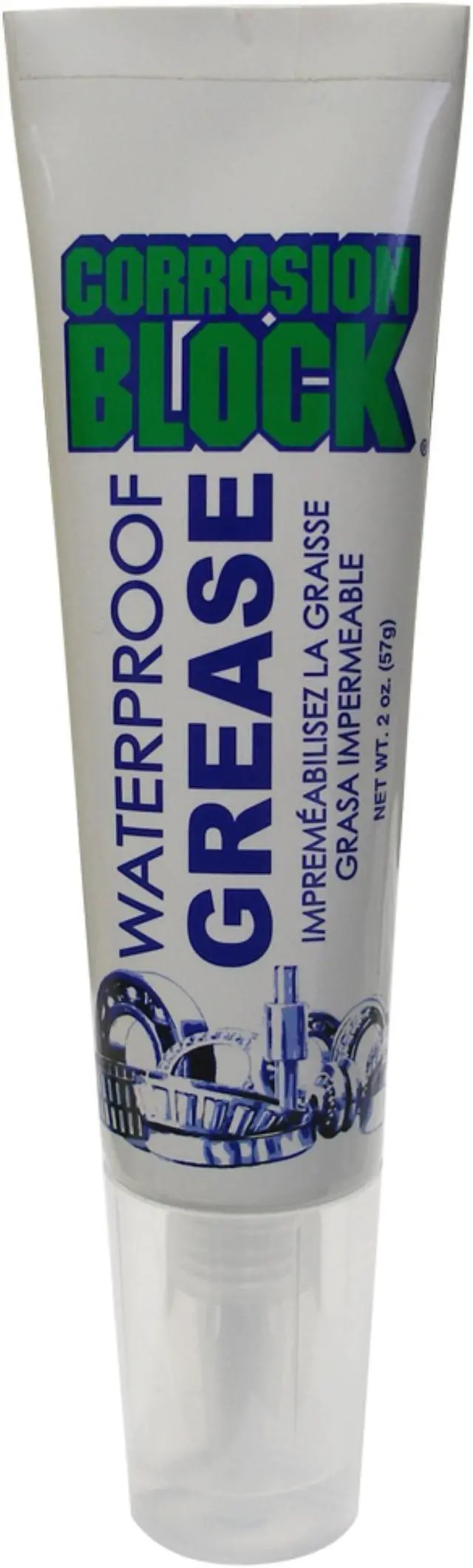 Alt view image 2 of 4 - Corrosion Block High Performance Waterproof Grease - 2oz Tube - Non-Hazmat, Non-Flammable & Non-Toxic