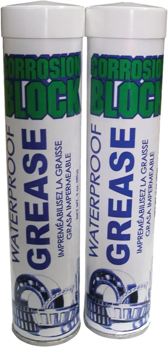 Alt view image 5 of 6 - Corrosion Block High Performance Waterproof Grease - (2) 3oz Cartridges - Non-Hazmat, Non-Flammable & Non-Toxic