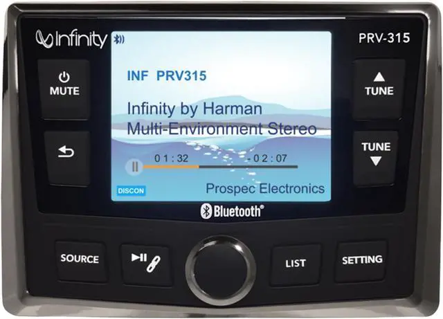 Alt view image 4 of 7 - INFINITY PRV90 AM/FM STEREO BLUETOOTH 4 X 50 WATTS
