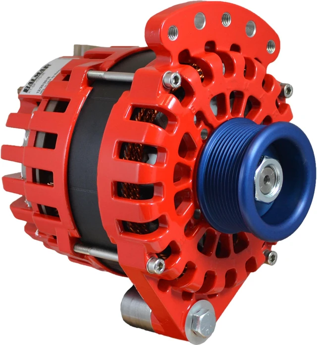 Alt view image 2 of 6 - Balmar Alternator 1-2" Single Foot J10 Serpentine Pulley - 170A - 12V